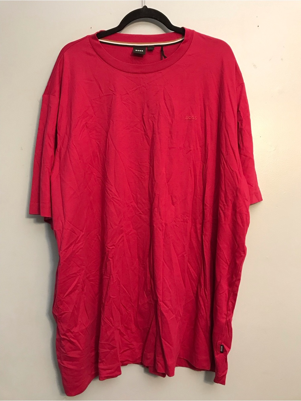 BOSS Short-Sleeve Crew Neck T-Shirt in Bright Red